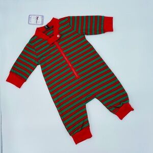 NWT BABY CHRISTMAS FAMILY MATCHING ONSIE PIJAMAS RED GREEN STRIPE SANTA’S ELF